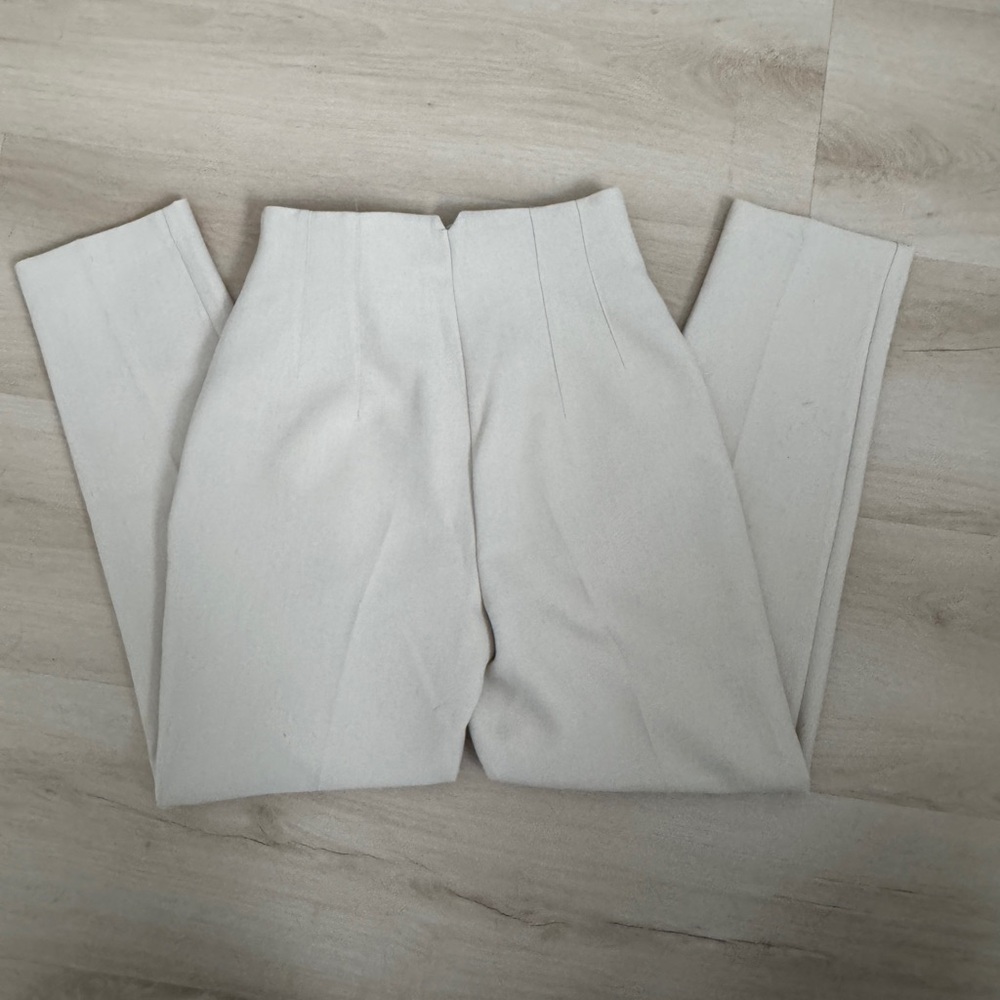 NWT Zara Beige / Tan High Waisted Pants - Viral Workwear - XS - Picture 7 of 10